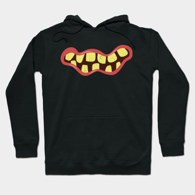 Monster mouth Hoodie by gold package